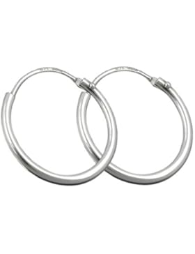 Unbespielt Ohrschmuck Echt Silber Ohrringe Silber 925 Creolen mehrere Varianten zur Auswahl glänzend mit Steckverschluss...