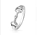 Produktbild ZHOUYF RING Verlobungsringe 925 Sterling Silber Damen Herren Trense, 7#