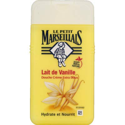Le Petit Marseillais Douche Crème Extra Doux Lait de Vanille 250 ml - Lot de 4