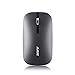 Produktbild Jasnyfall Super dünne drahtlose Bluetooth-Dual-Mode-Maus Komfortable dauerhafte optische Enduro-Maus für Computer PC Office-Einsatz dunkelgrau