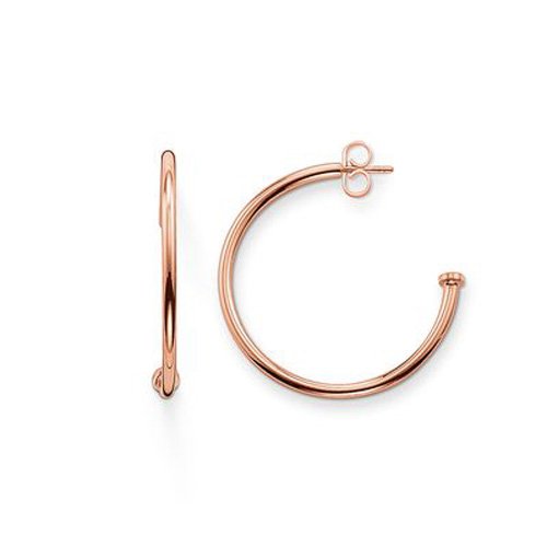 Thomas-Sabo-Damen-Ohrringe-Creolen-Karma-Beads-925-Sterling-Silber-750-rosegold-vergoldet-Hhe-3-cm-CR590-415-12