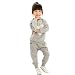 Internet Kids Clothes Long Sleeve Heart Print Tracksuit +Harem Pants Outfits Set (3-4 years, Grey)