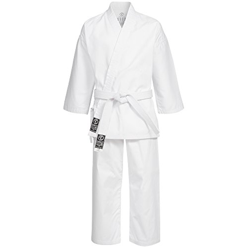 'Fight Club "thfe 2.0 Karate traje/Kimono/GI Incluye Cinturón/tamaños Selección, color Weiß, tamaño 120