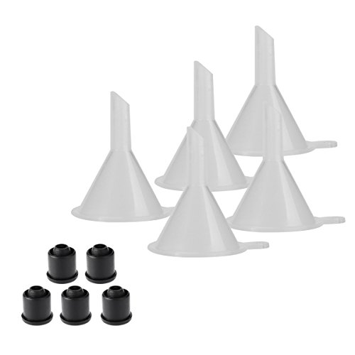 Frcolor 5pcs wiederverwendbar 10ml Set leer Wimpern Tube Mascara Container mit Wimpern Zauberstab Trichtern und Transfer Pipetten für Rizinusöl - 6