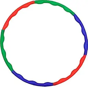 HS ENTERPRISE Kids Hola Hoop for Girls Boys, Ideal Fitness Ring Toy for Playing and Pet Training, Adjustable Plastic Colorful Exercise Circle (Medium)