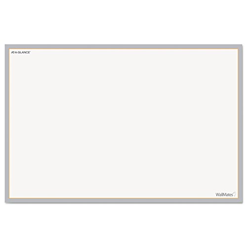 WallMates Self-Adhesive Dry Erase Writing Surface, White/Gray, 18 x 12, Sold as 1 Each