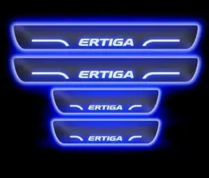 Goshop Blue Sill Plate Waterproof Premium Glass Finishing Look Car Door with Mirror Finish Foot Step Sill Plate Maruti Ertiga(Set of 4PCS, Blue)