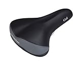 Selle San Remo ATB Bike Gel Seat Clamp Replacment Bicycle Saddle - Black
