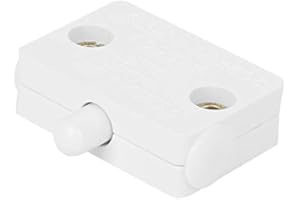 FTVOGUE 2 szt. garderoba przełącznik sterowania światłem, szafa, przełącznik lampy, automatyczny przełącznik sterujący resetem, materiał eksploatacyjny, biały