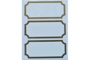 STIKKERS Pantry Labels Stickers, Food Pantry Label Sticker for Kitchen Organization Storage Food Jar Container Label 34mm x 75mm - 21 Labels