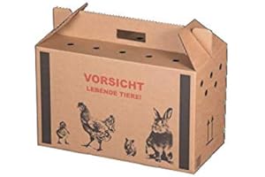 karton-billiger Carton de Transport pour Animaux Carton de Transport d'animaux pour Petits Animaux - 10 pièces - 3 Tailles (M - 477 x 233 x 295 mm)
