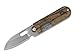 Produktbild BlackFox Unisex - Erwachsene Bean Gen 2 Satin Wood Taschenmesser, braun, 13,0 cm