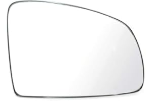 CARJOY Espejo exterior Cristal de repuesto Espejo retrovisor climatizada Espejo lateral Derecha del lado del pasajera para Meriva 2003-2010 OEM 6428780 13148965 642878013148965