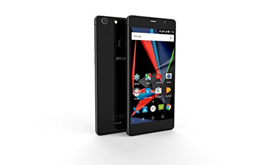 ARCHOS Smartphone 55 Diamond Selfie Lite (13,97 cm (5,5 Zoll) FHD IPS Display, 16GB, Android 6.0 Marshmallow) schwarz