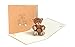 Produktbild Geburtstagskarte Kinder mit süssem Teddy, Glückwunschkarte zum Geburtstag, Geburt Baby, Mädchen, Junge, Taufe, Kindergeburtstag Einladungskarte, 3D Pop-Up Karte, G10