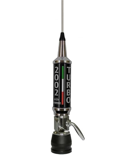Antenne SIRIO PERMER TURBO 2002 27-30 MHz 2000 Watts Blanche - CB Radio Puissante