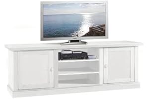 Mar.c.a. Design - Mobile Porta TV 2 Ante 3 Vani in Legno 160x46x56 cm - Mobile Arte Povera Soggiorno Made in Italy