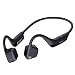 Produktbild Bluetooth Kopfhörer Hängender Sport Kopfhörer In-Ear Hängender, Knochenleitungskopfhörer Stereo-Outdoor-Sportarten Wasserdichtes Bluetooth-Headset,hochfestes Metallgerüst aus Titanlegierung (Black)
