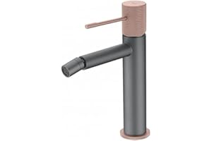 MICE COLLECTION Grifo bide monomando gris mate y champagne Line Imex BDD038-2GC