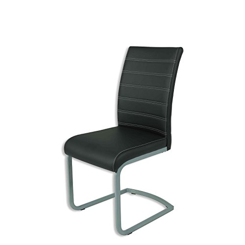 Preisvergleich Produktbild ROLLER Schwingstuhl SINA - schwarz - Kunstleder