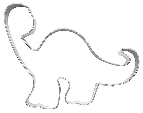 Ausstechform Brontosaurus / Dinosaurier, 10,5cm, Weissblech