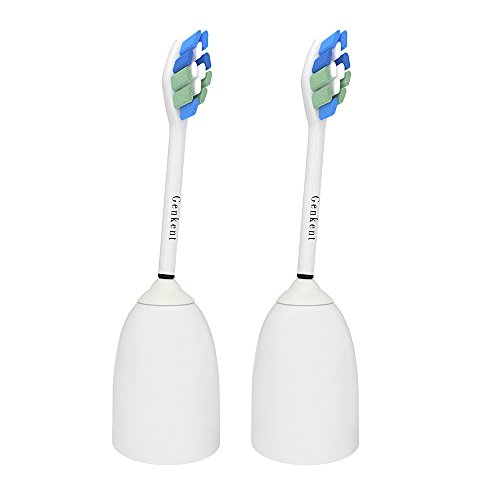 genkent Recambio Cabezales para cepillo de dientes eléctrico Philips Sonicare HX7022/66 de la serie E, esencia, Xtreme, Elite y Advance, nuevo diseño de perfil Rhombic 2 Pack (azul marino)