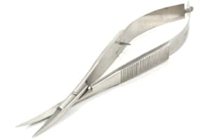 ‎BLUEINOX blueINOX Minischere mit Federmechanismus für den Hobby- und Bastelbedarf mit gebogener Schneide 12,5 cm Edelstahl