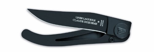 Claude Dozorme 1.60.140.91N Laguiole-Messer, großes Modell, Edelstahl, Schwarz