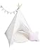 Produktbild Handmade Spielzelt, Kinderzelt, Indianisches Tipi Zelt, handmade, spielzelt, tipi, kinderzelt, play tent, kids tent, teepee, tipi, indianischeTeepee White Romantic set 5 Elemente