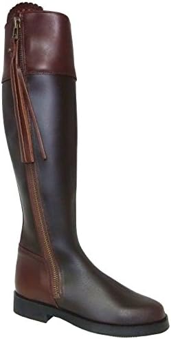 Riding boot Kate of 44 cm of height and flecs. Made in Valverde del Camino. Spain