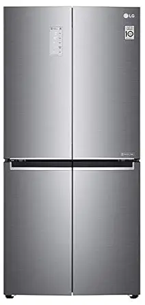 LG 594 L Wi-Fi Inverter Frost-Free Side-By-Side Refrigerator (GC-B22FTLPL, Shiny Steel)