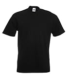 premium herren anzüge 100 % Baumwolle. Fruit of the Loom Herren-Super-Premium-Kurzarm-T-Shirt XL Schwarz