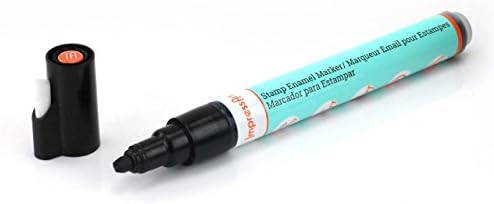 JEWELTAILOR Impressart Stamping Enamel Marker Pen With Water Resistant Black Acrylic Ink ~ For Professional Hand Stamping Projects