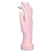 Elite99 Duable Trainer Training Movable False Model Hand Plastic Flectional Nail Art Acrylic Tip DIY Manicure Tool Oyster White