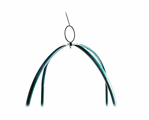 Rosenbogen / Rankhilfe aus Metall, 3 Etagen, Höhe ca. 180 cm, Farbe Grün - 5