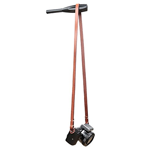 CANPIS Bandouli  re   Sangle de cou   Sangle d Epaule Amovible pour tous les Appareils Photo DSLR Leica Canon Nikon Sony Olympus Pentax Fujifilm etc  Marron 