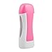 Denshine Personal Professional Depilatory Roll On Wax Heater Hot Cartridge Epilator Hair Removal Warmer Grainer UK Plug Salon and Home Use (Pink and White)