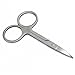 New Stainless Steel Facial Eyebrow Nose Hair Curved Tip Makeup Trimming Scissor