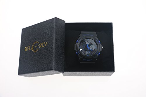 Kinderuhren-JungenKinder-Digital-Uhren-Sport-Wasserfest-Digital-Und-Analog-Armbanduhr-Blau