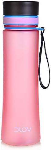 Shangpu123 Sports Kettle Plastic Cup Portable Outdoor Student Sports Cup Large Capacity 600ML,Pink