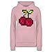 Produktbild Shirtracer Karneval & Fasching - Pixel Kirsche - Karneval Kostüm - M - Hellrosa - JH001F - Damen Hoodie