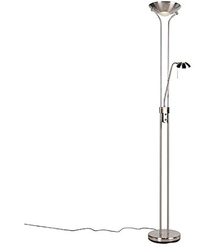 Lucide GOOSY SOFT - Lampadaire Design 50 Cm X 142 Cm - Blanc - Matière Plastique, Coton Et Plumes - Avec Interrupteur Sur Câble