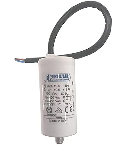 LORTECH Permanentkondensator 14 µF, 250 Mm Kabel – Für Poolpumpen, Rollläden & Haushaltsgeräte – Ø 35 Mm, Länge 68 Mm