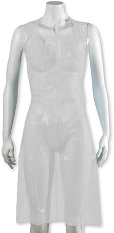 1000 Disposable Plastic Aprons Flat Packed (10x100) (White)