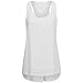 Produktbild Damen Sommer Reißverschluss Tank Crop Tops Vest Tanktops Weste Cami DOLDOA Oberteile T-Shirt Geburtstags Geschenk Für Frauen Mädchen Freundin (EU:38, Weiß - 10)
