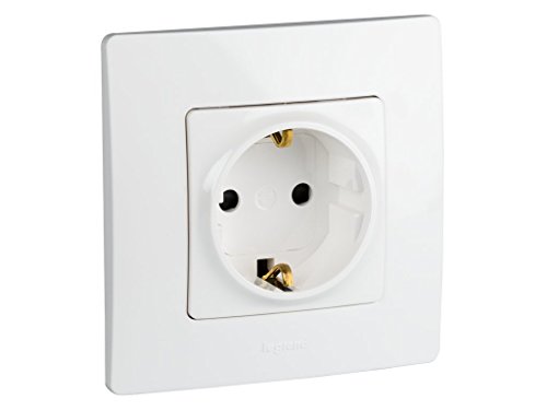 legrand 664529P3 Bases de enchufe individuales, 230 V, Blanco, Set de 3 Piezas