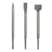Produktbild SDS-plus Meißel-Set, Tacklife ADB01C 3-tlg Meißel-Set, Spitzmeißel 250mm, Flachmeißel 250mm x 20mm, Spatmeißel 245mm x 40mm, für Schnelle Entfernung von Beton, Ziegel, Fliesen und Stein