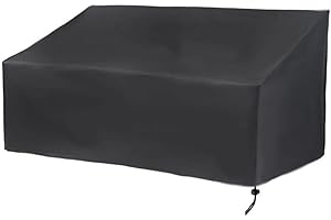 Daaxing Housse de canapé de jardin, terrasse, extérieur, résistante et imperméable, résistante à la décoloration, pour banc de jardin 2, 3, 4 places (190 x 66 x 89 cm)