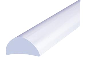 SHOWER SEAL UK LTD Shower or Bath Threshold Water Barrier Seal Strip | 80cm, 90cm, 140cm, 200cm or 250cm Long | Clear, White or Black | Useful in Wetrooms or with Doors or Screens | Rigid Material | SEAL055 (80cm Clear)