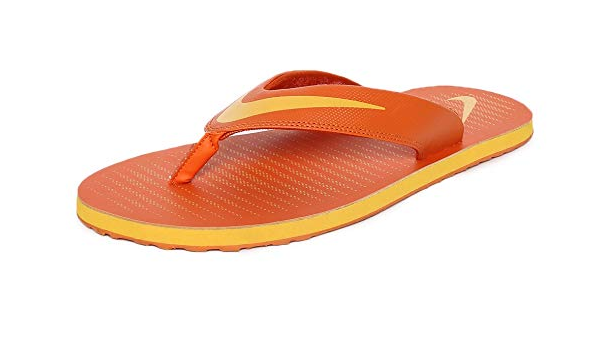 nike slippers orange